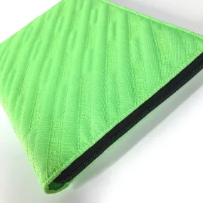 BALENCIAGA Clutch bag 554219 canvas Neon green logo explorer tablet mens