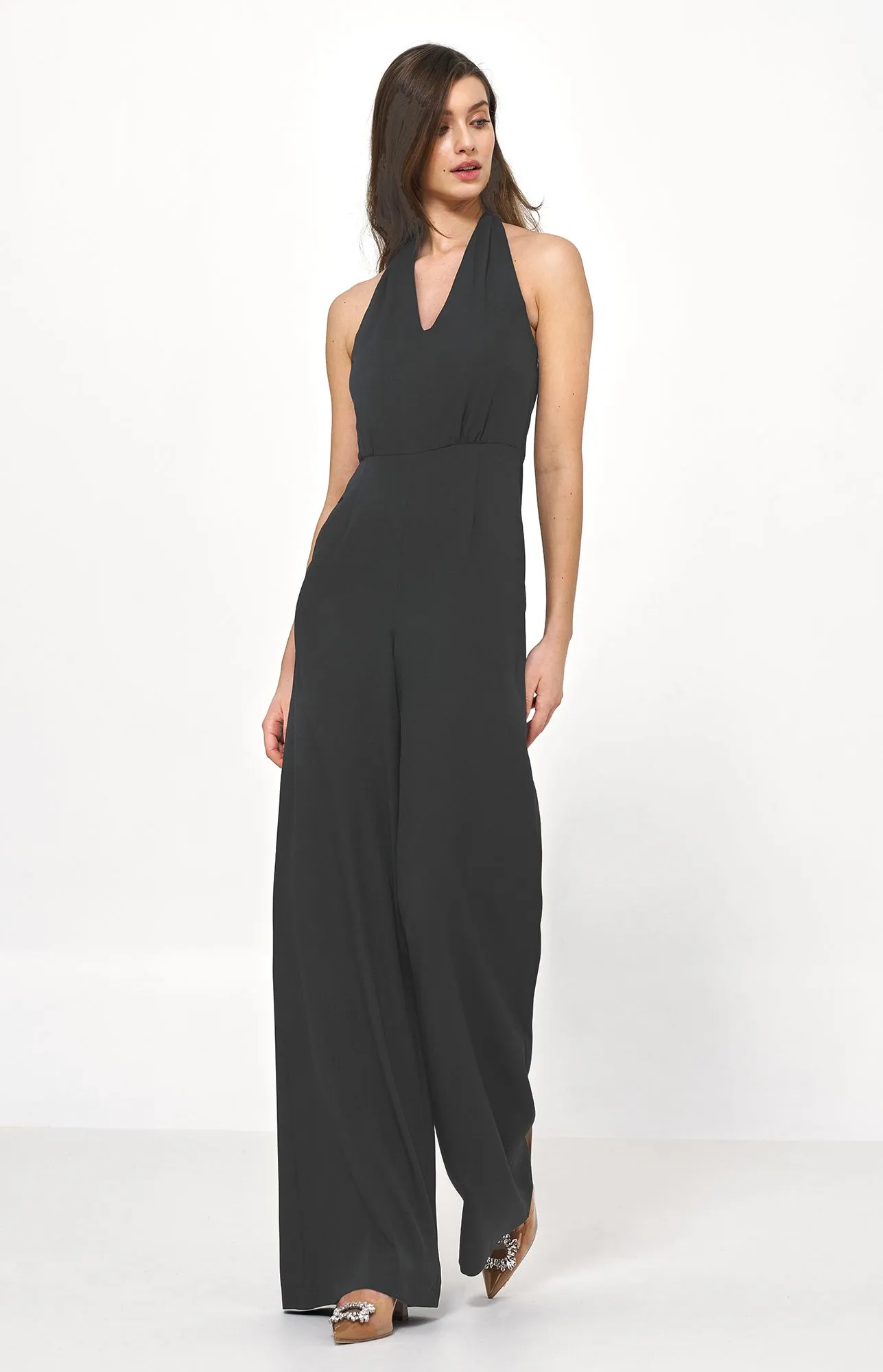 Black Open Back Jumpsuit