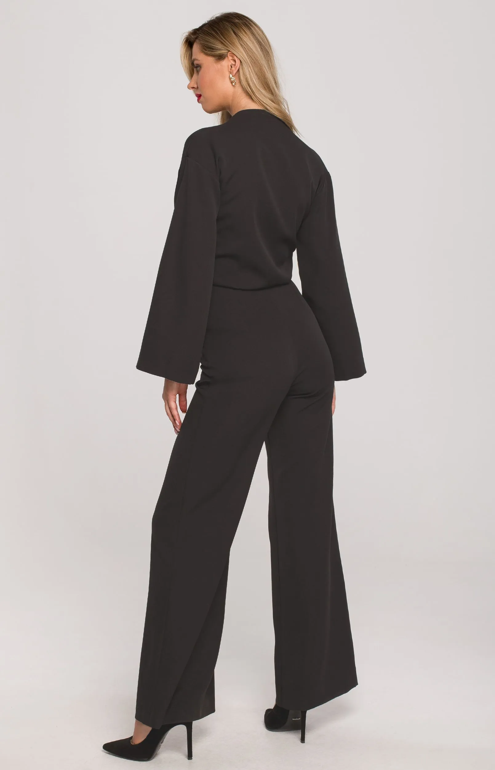 Black Wrap Jumpsuit