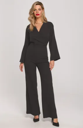 Black Wrap Jumpsuit