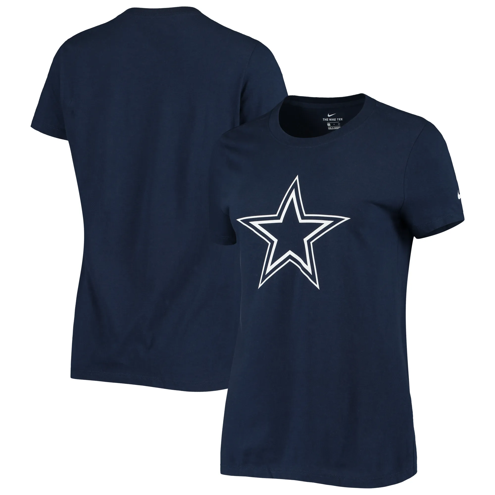 Dallas Cowboys Logo Essential T-Shirt - Nike Women's Navy - Lids,