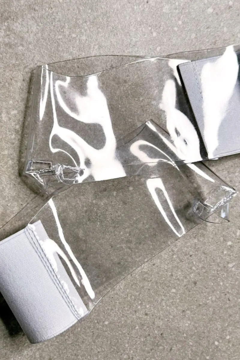 Hella Heels Clear & White Stiletto Protectors;