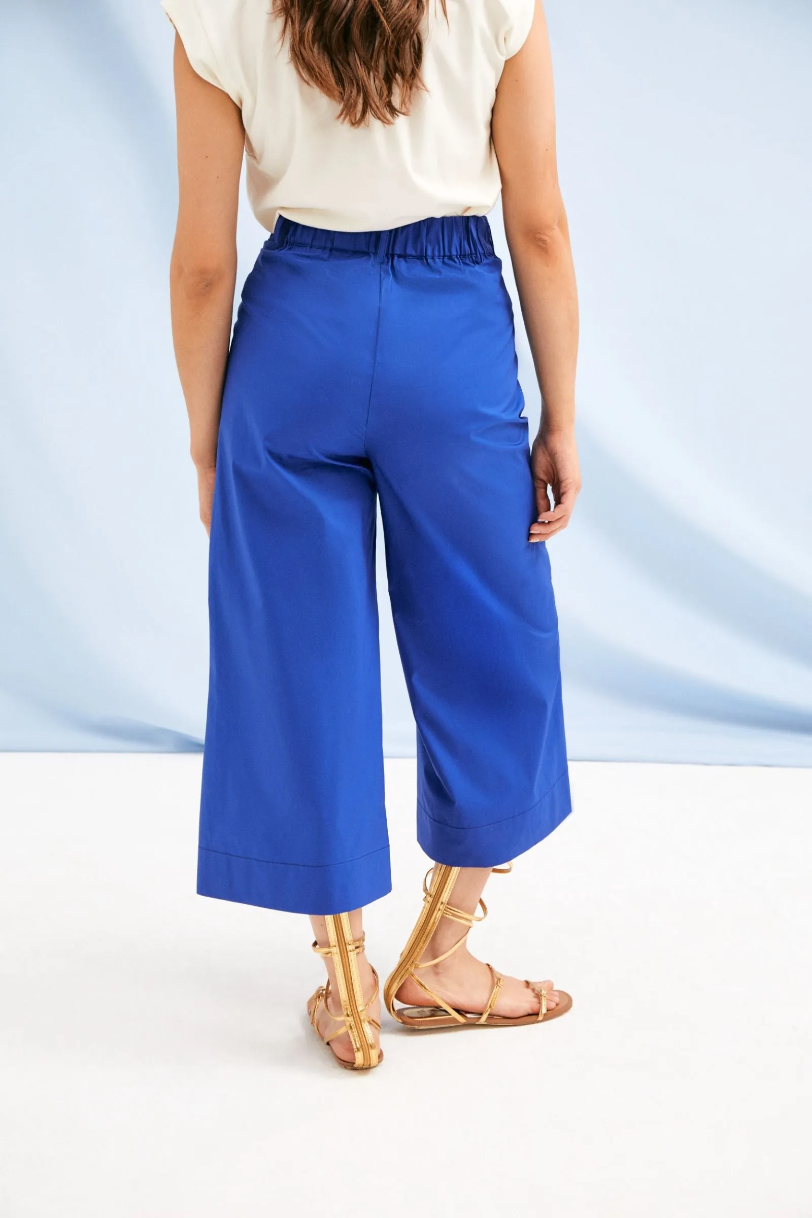 High-Waisted Wide Leg Turquoise Pants by LolitasyL