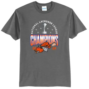 Lids Buffalo Bandits Graphite 2024 NLL Cup Champions Tee