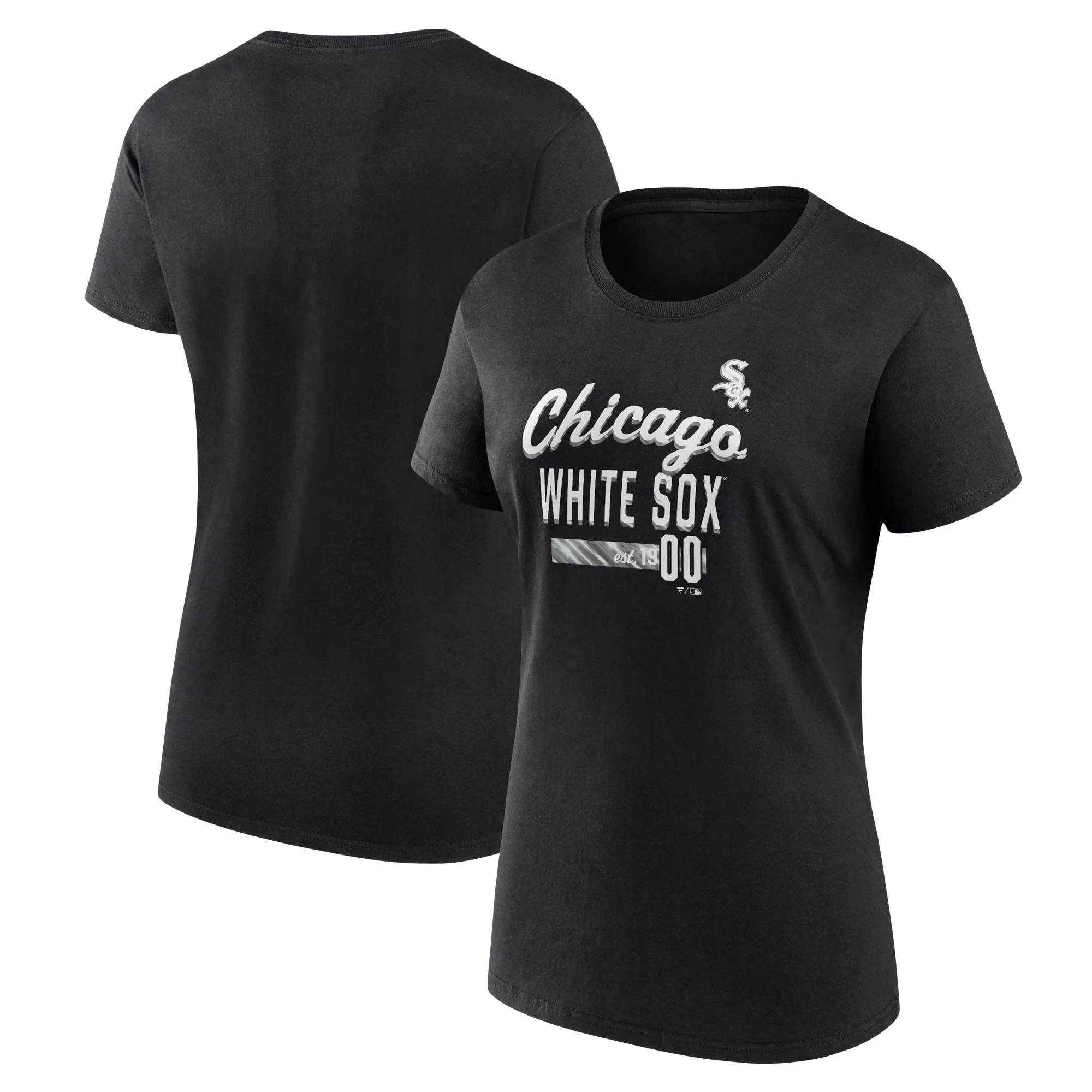 Lids Chicago White Sox Logo Fitted T-Shirt in Black by Fanatics