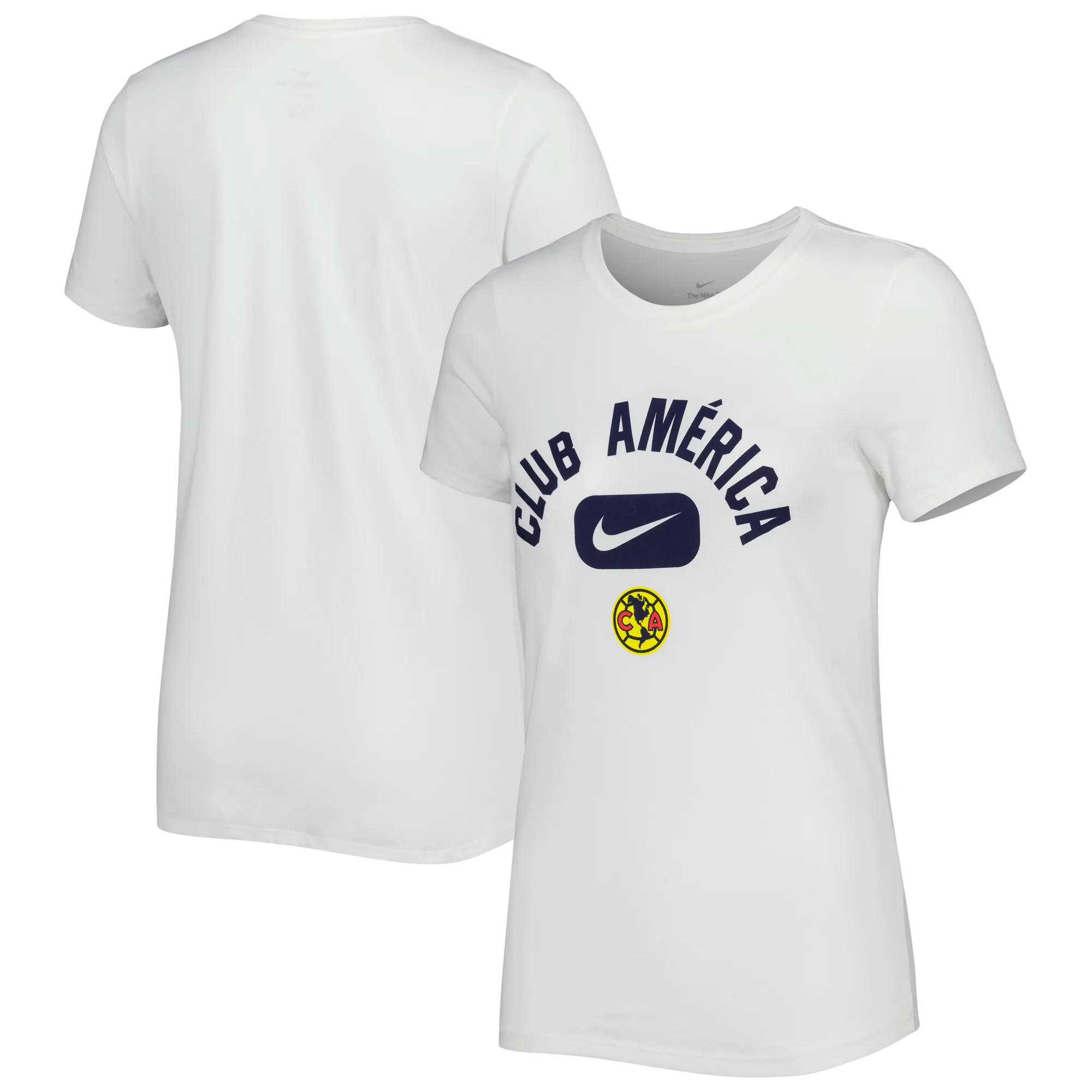 Lids Club America Women's White Nike Lockup Legend Performance Tee