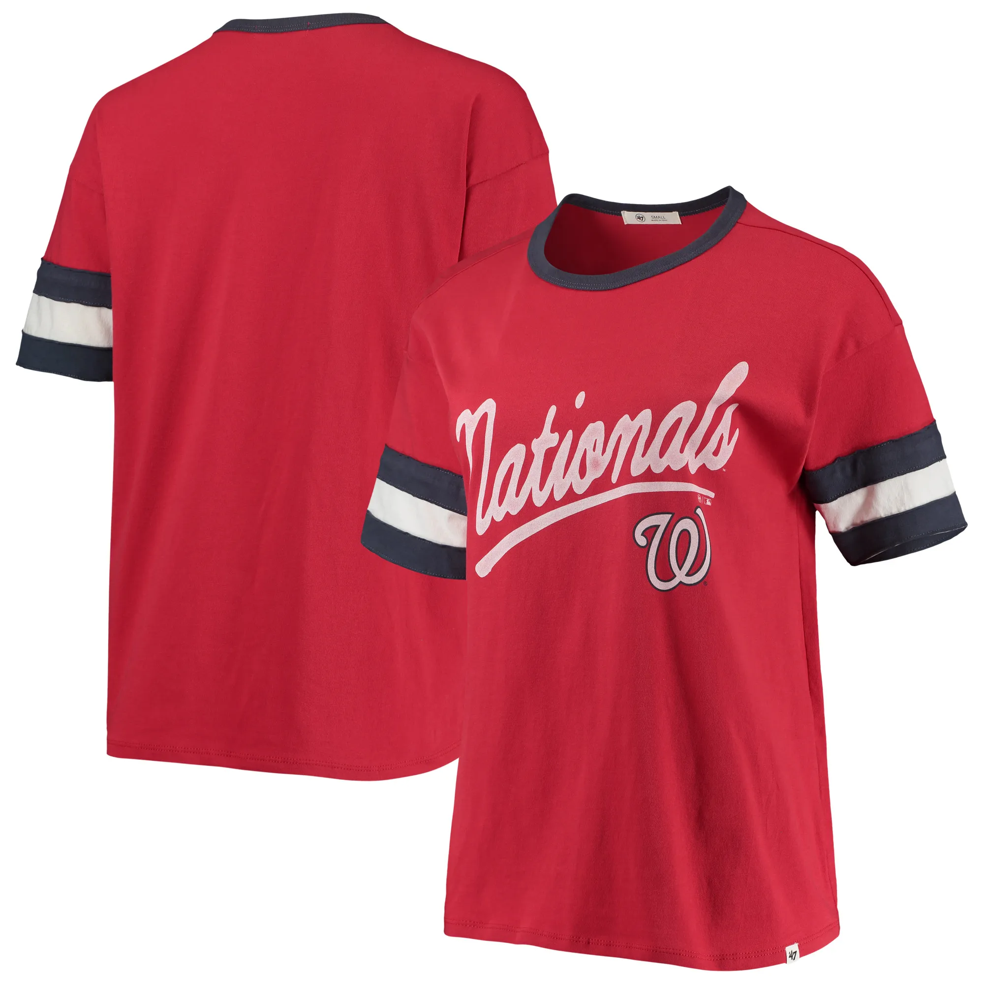 Lids Washington Nationals Dani Red Tee for Women