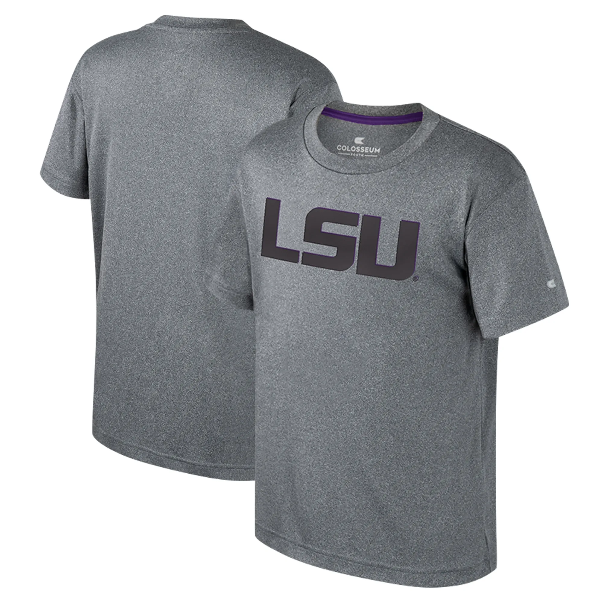 Lids Youth Colosseum Charcoal LSU Tigers Metal Tee