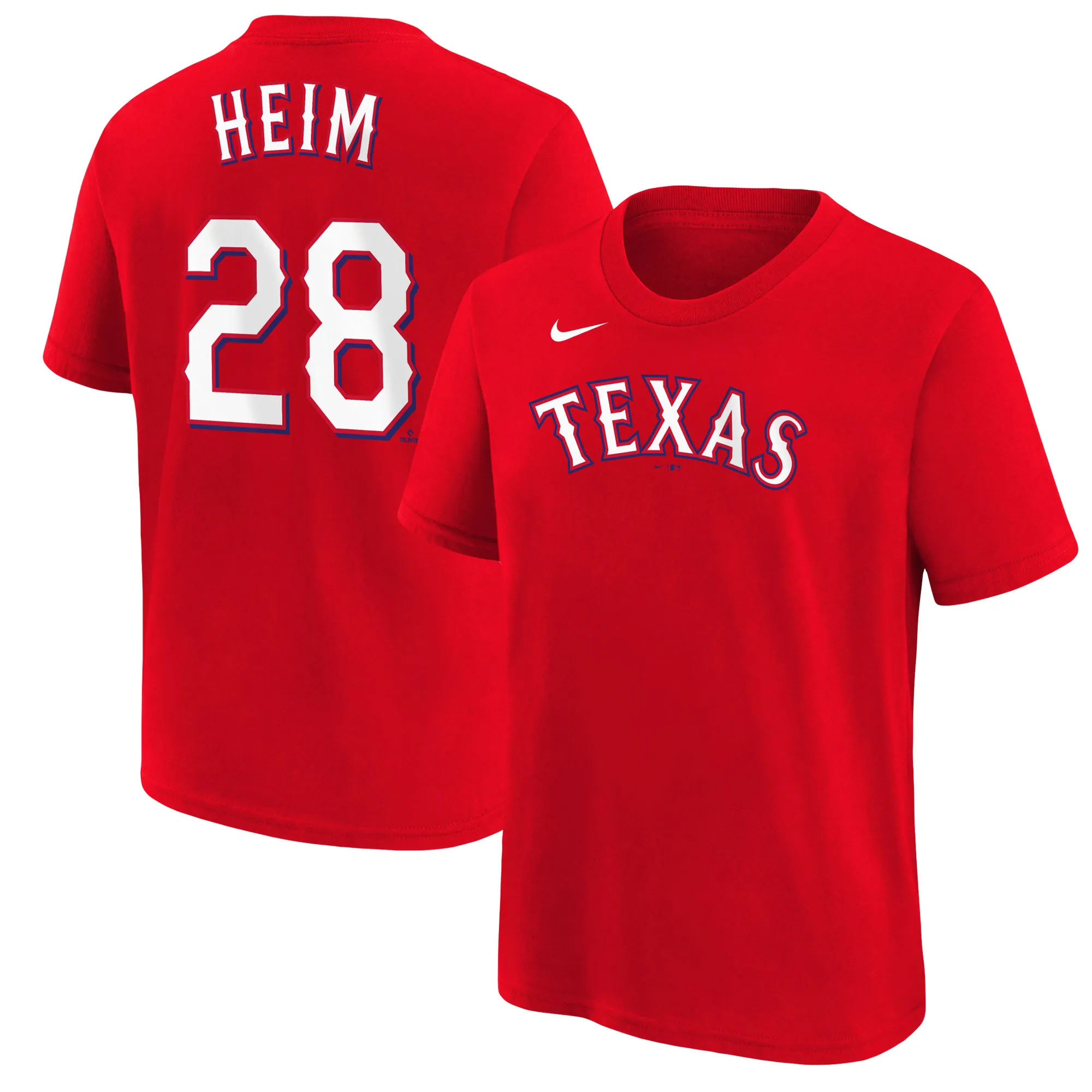 Lids Youth Nike Red Texas Rangers Jonah Heim Tee