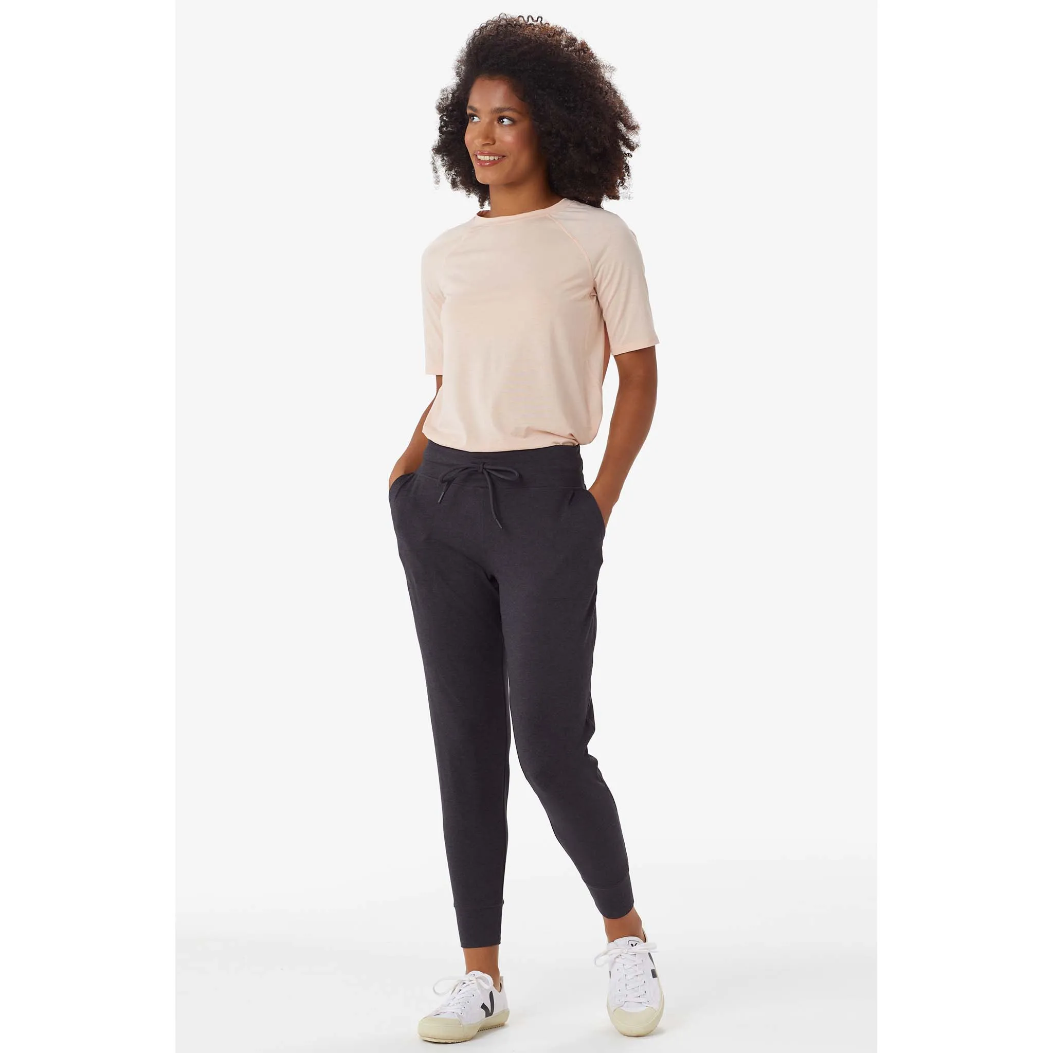 Lole Black Mottled Half Moon Joggers for Women