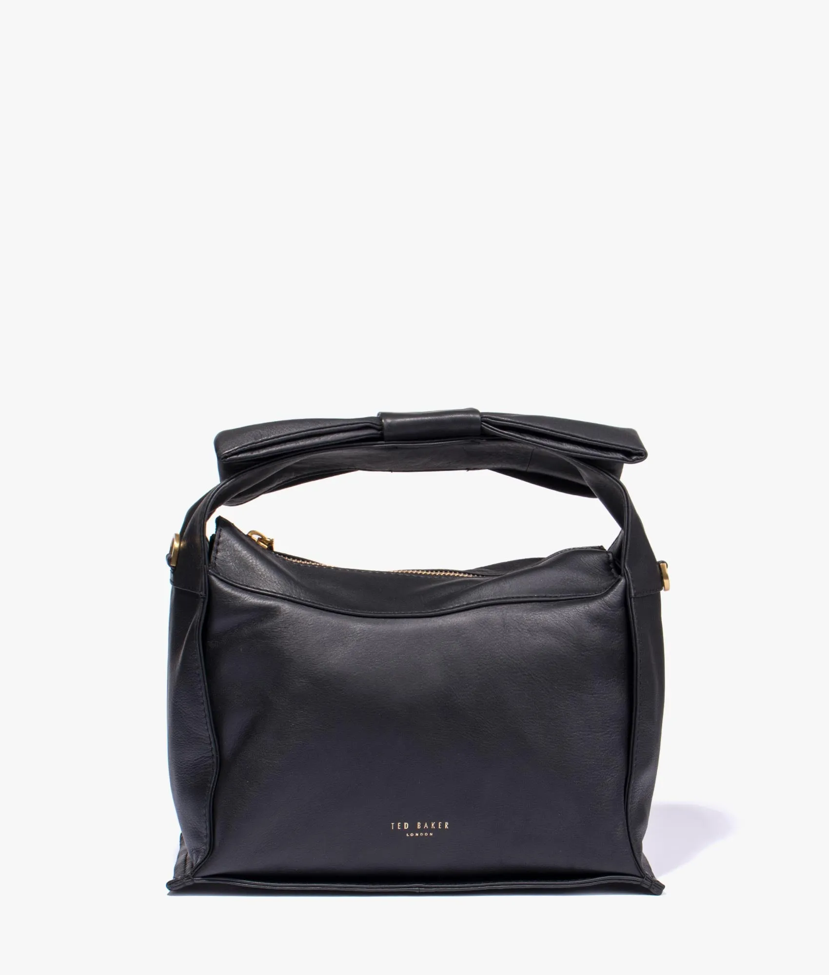 Niasin bow detail crossbody in black