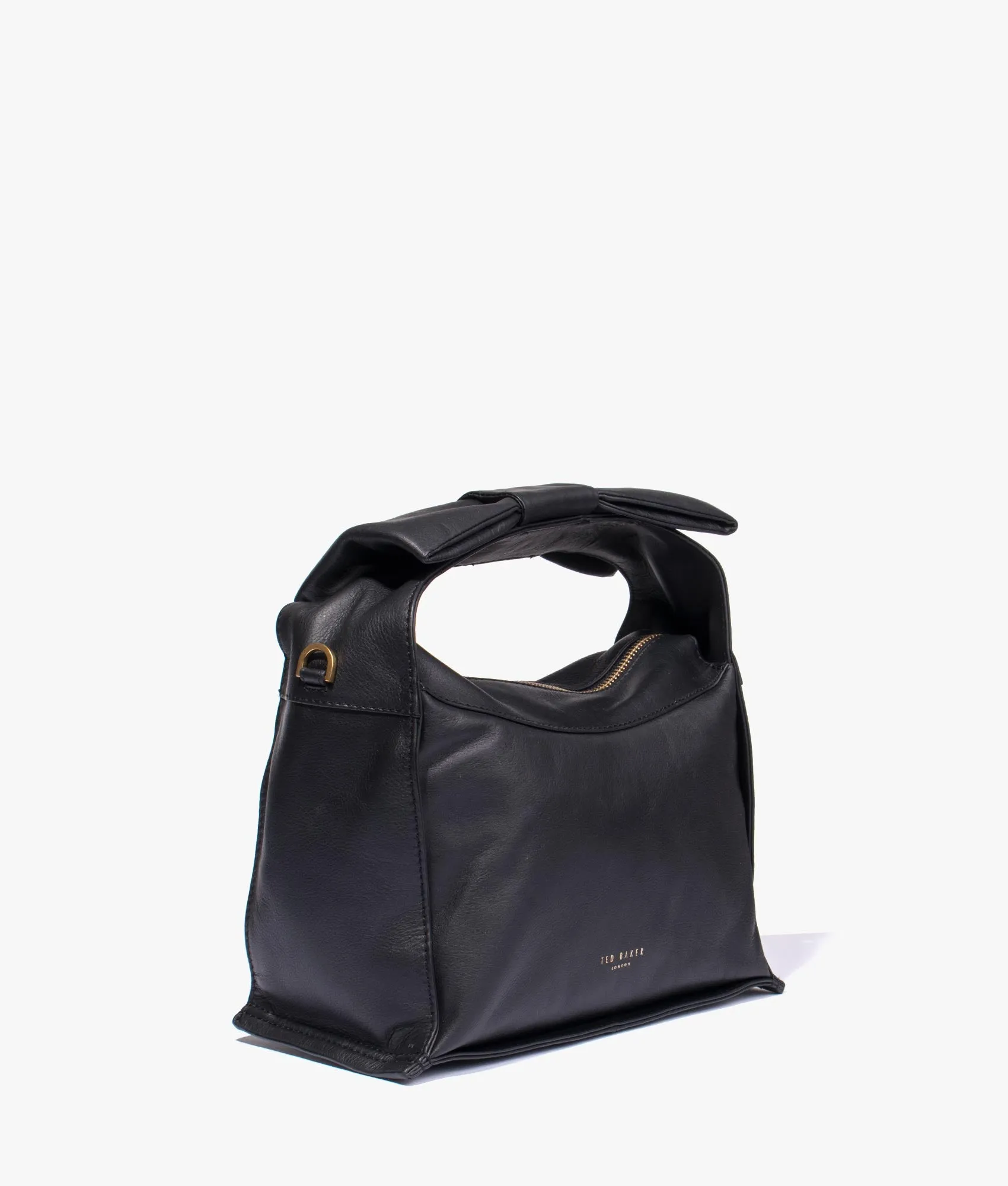 Niasin bow detail crossbody in black