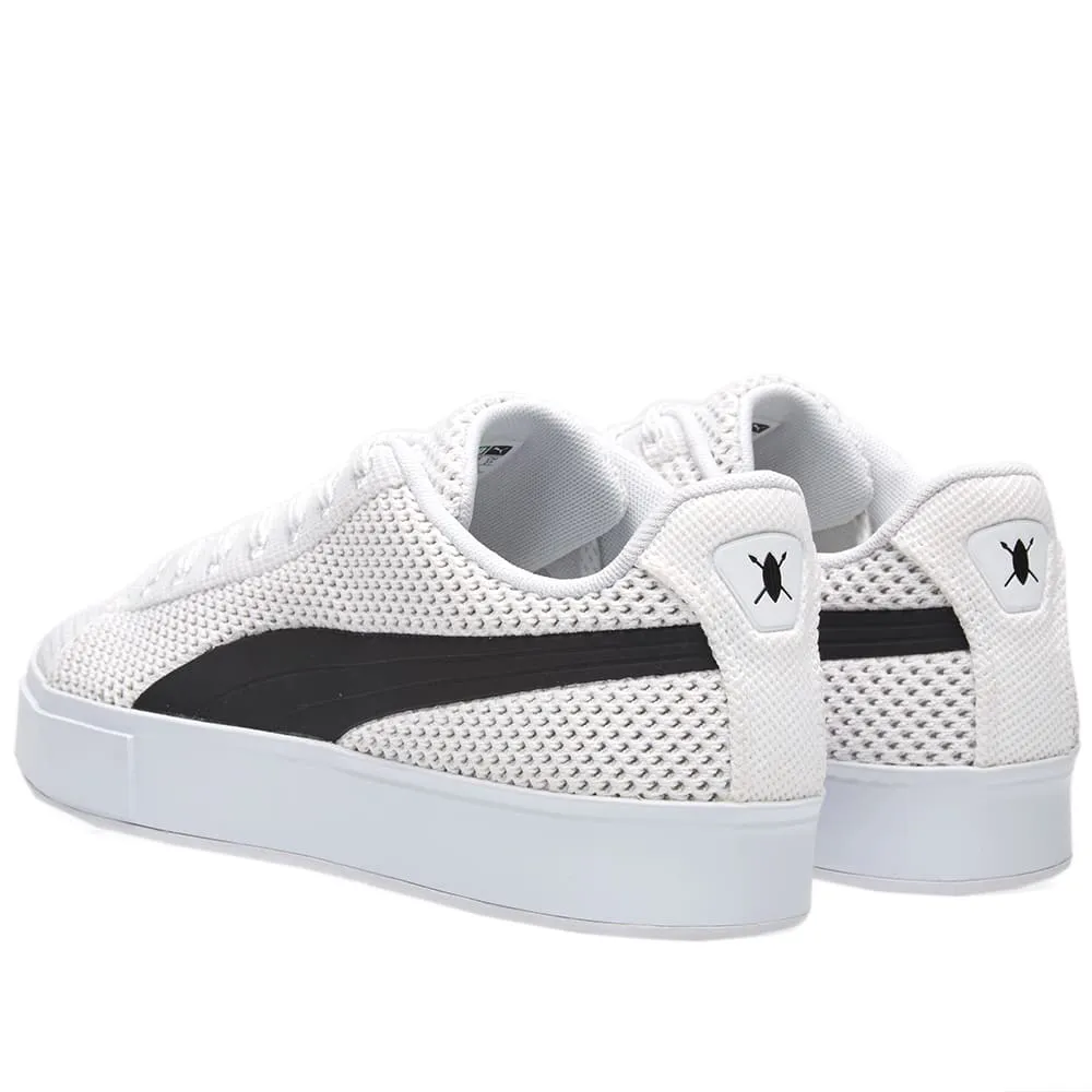 Puma X Daily Paper Court Platform K Puma White and Puma Black