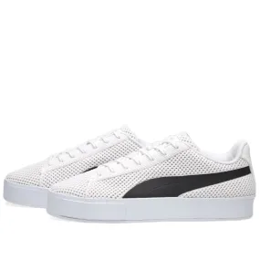 Puma X Daily Paper Court Platform K Puma White and Puma Black