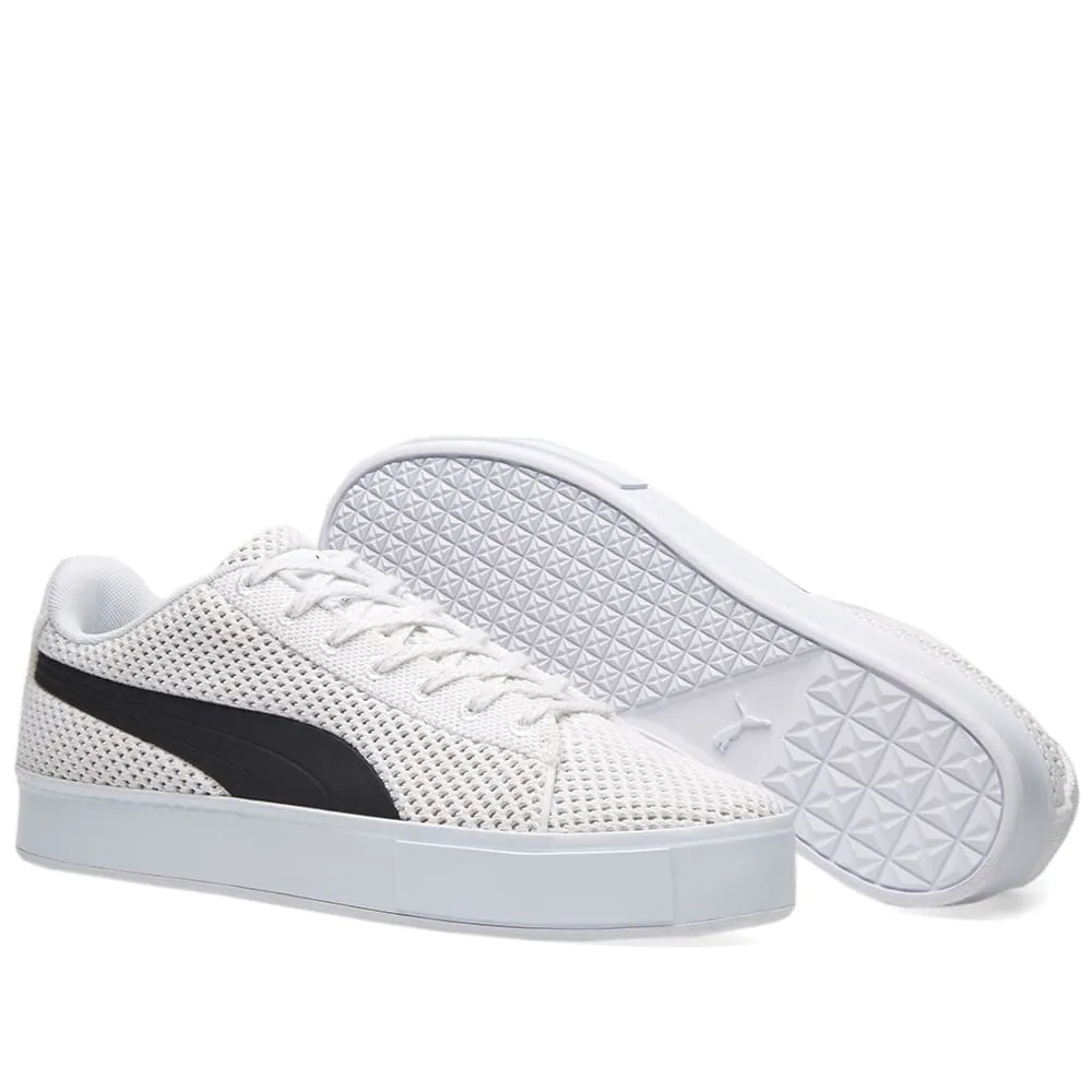 Puma X Daily Paper Court Platform K Puma White and Puma Black