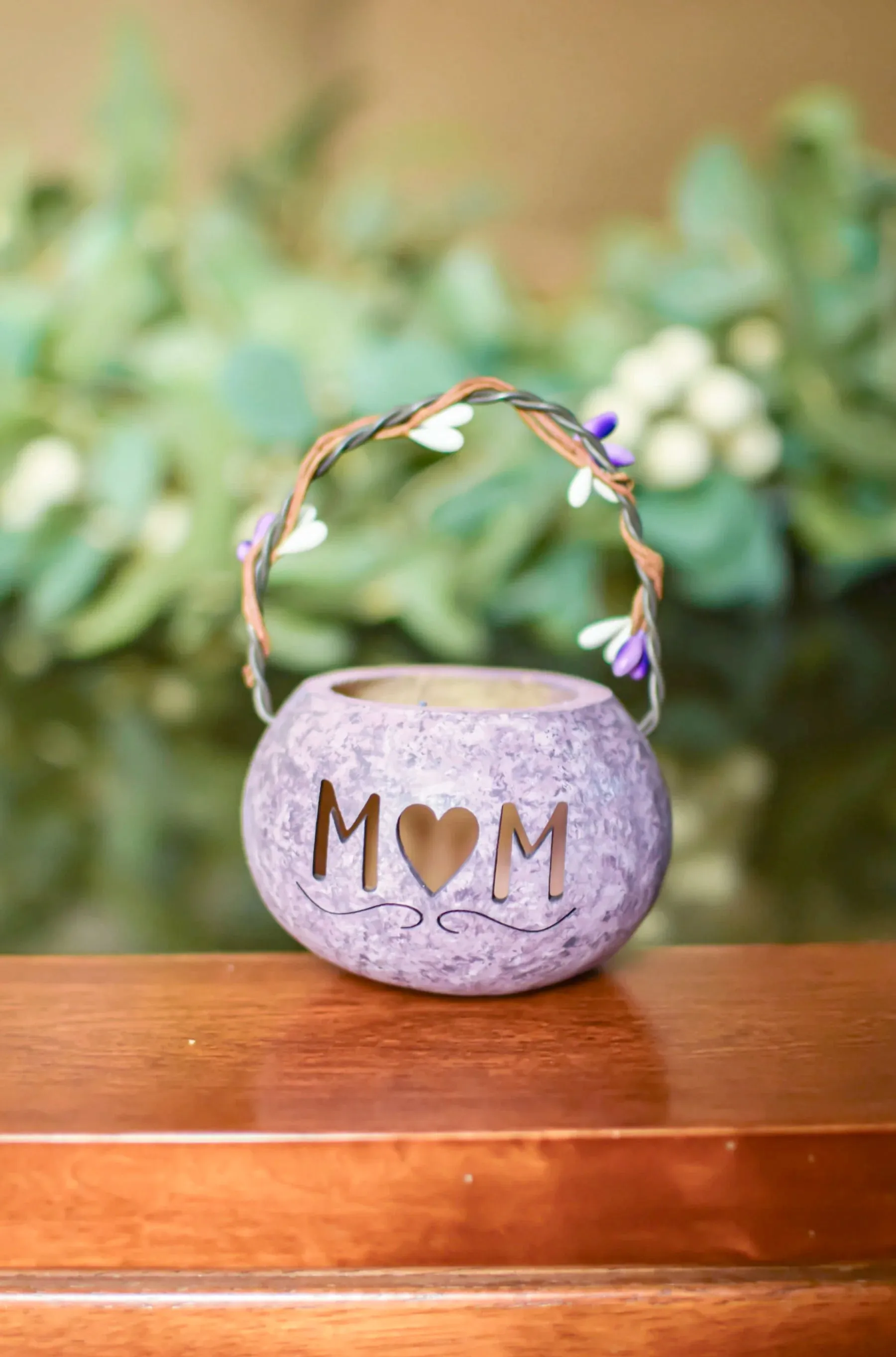 Purple Mom Gourd Basket