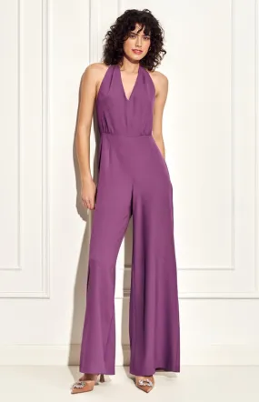 Purple Open Back Jumpsuit