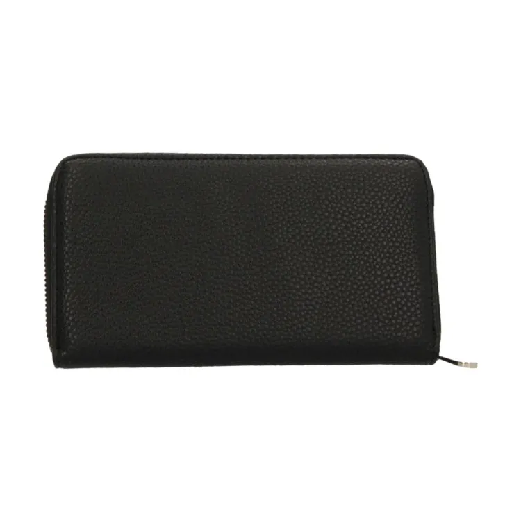 RoccoBarocco 12001 OLIVIA Araund  Wallet Portafogli Donna Chiusura Zip Black