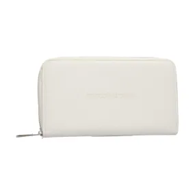 RoccoBarocco 12001 OLIVIA Araund  Wallet Portafogli Donna Chiusura Zip White