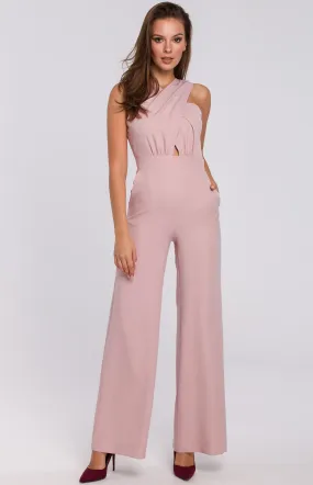 Rose Cross-Front Jumpsuit