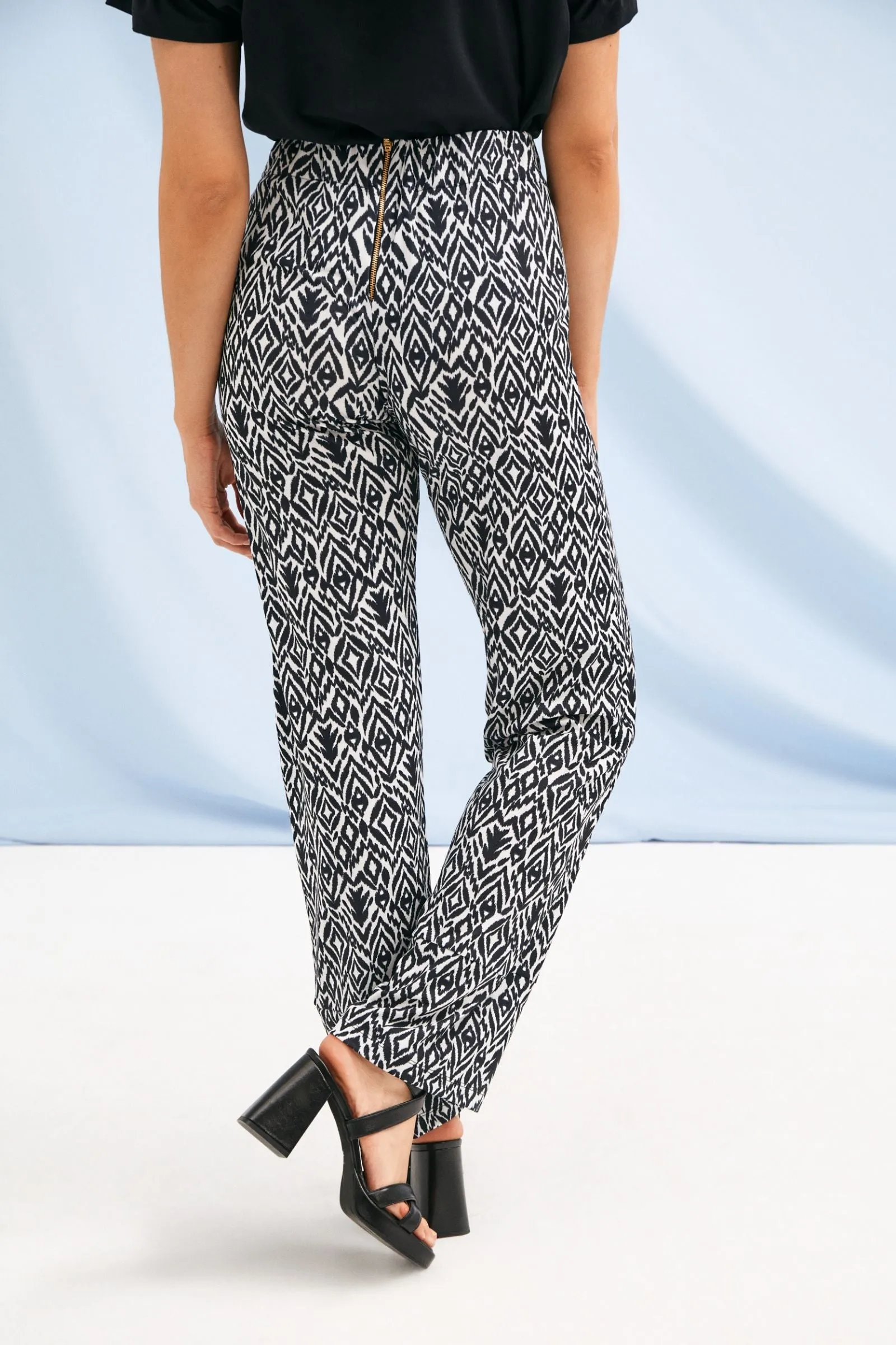 Tribal Printed Pants with Back Zipper by Lolitas&L