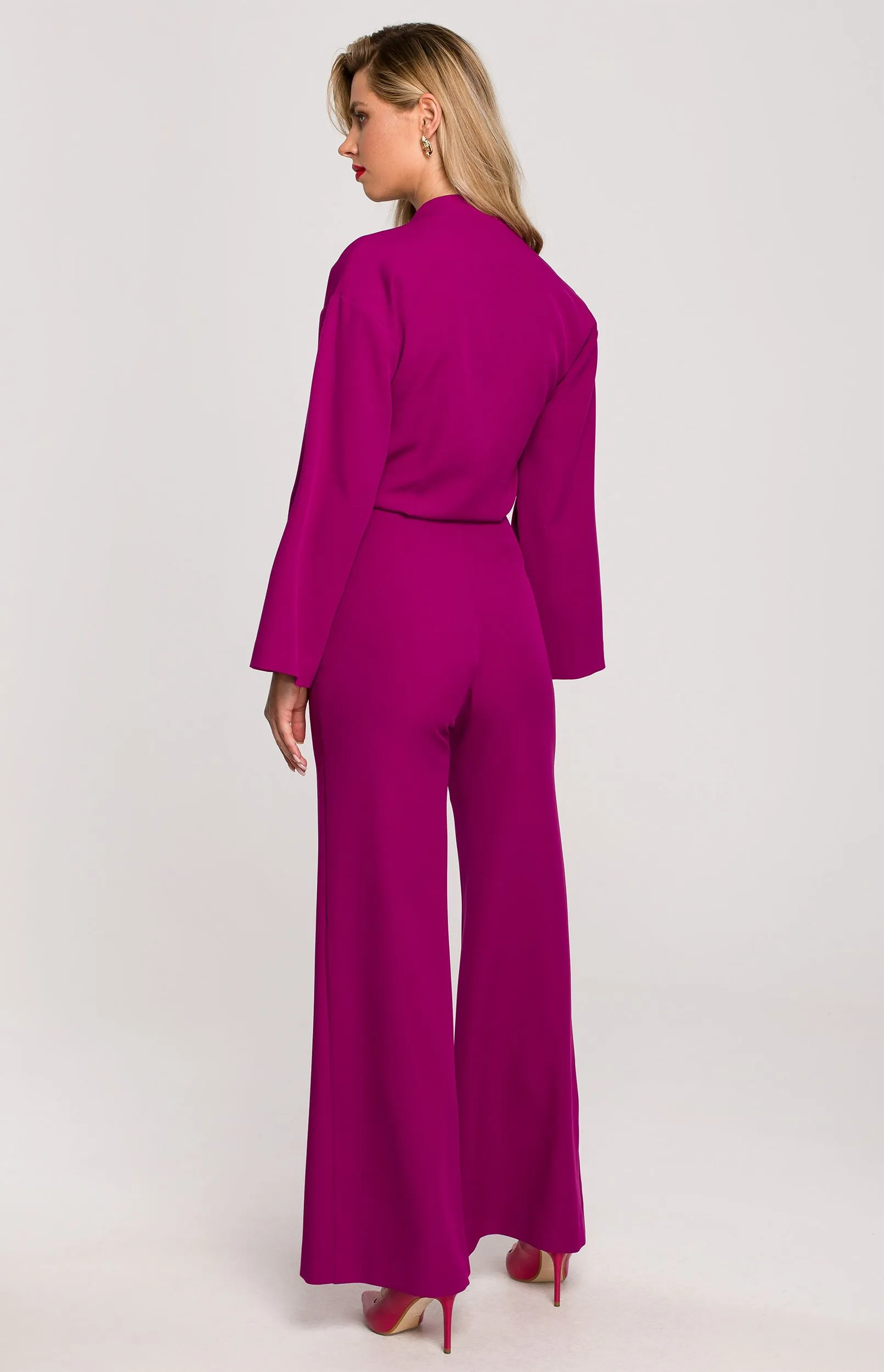 Violet Wrap Jumpsuit