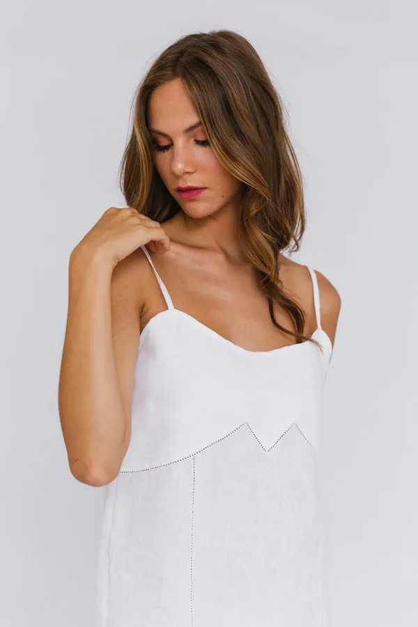 Washed Linen Cutout Olivia Jumpsuit